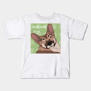 Winky doggy Kids T-Shirt